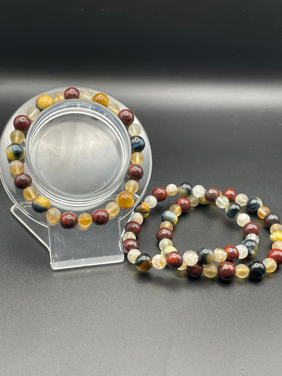 Blue Tiger's Eye, Poppy Jasper & Citrine – The Marines Bracelet