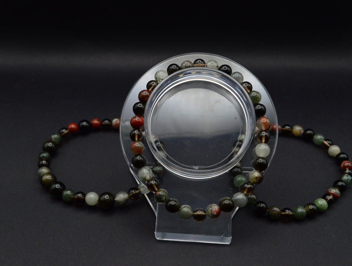 Bloodstone, Obsidian & Smoky Quartz