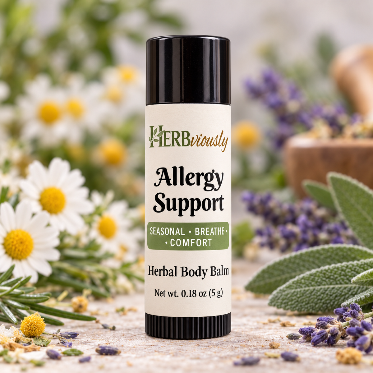 Seasonal Comfort (Allergy) Balm | Botanical Balm for Seasonal Care