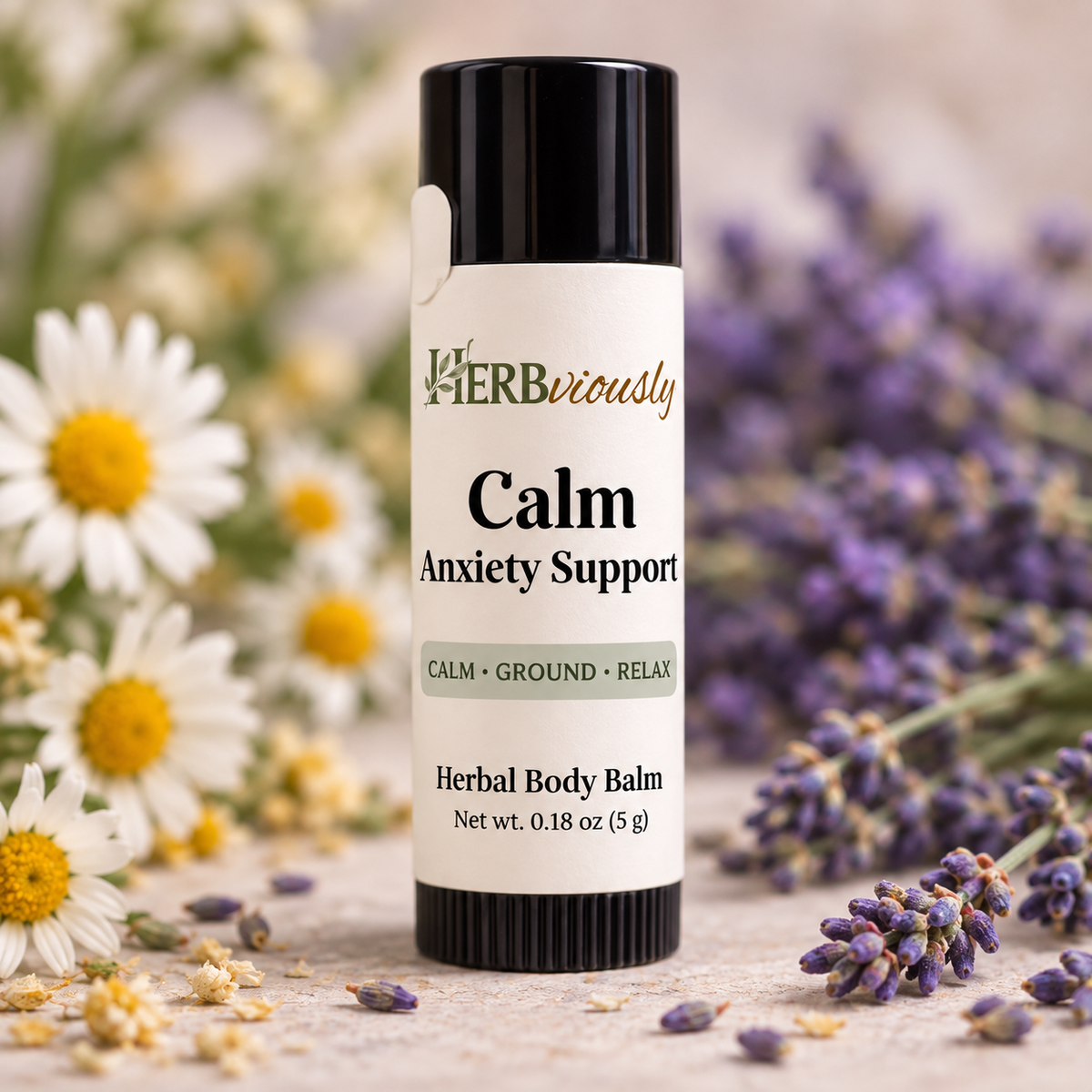 Calm Blend (Stress & Relaxation) Balm | Botanical Balm for Calming Routines