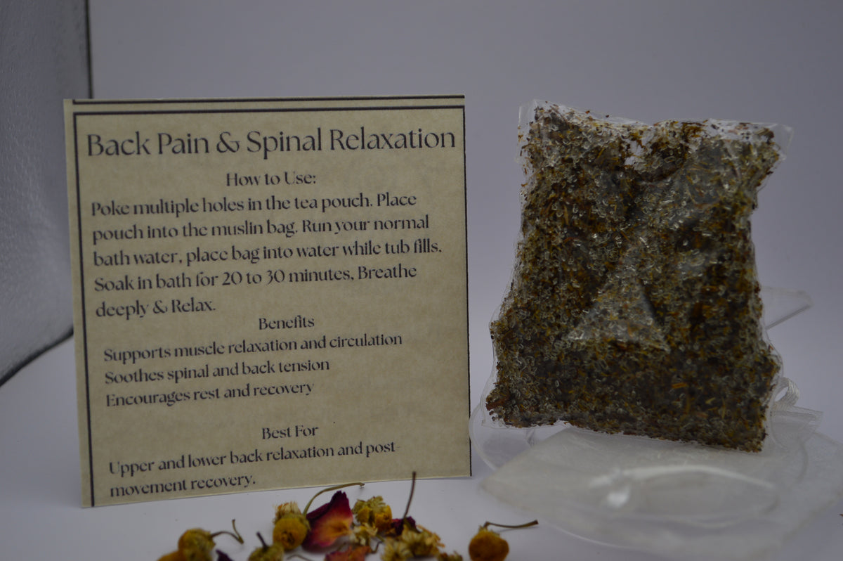 Back & Spinal Bath Soak | Herbal Epsom Salt Soak