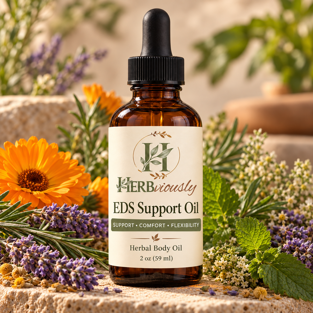 Connect & Flex (EDS) Body Oil | Lightweight Botanical Oil for Joint & Muscle Comfort