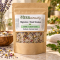 Head & Temple Blend Bath Soak | Herbal Epsom Salt Soak