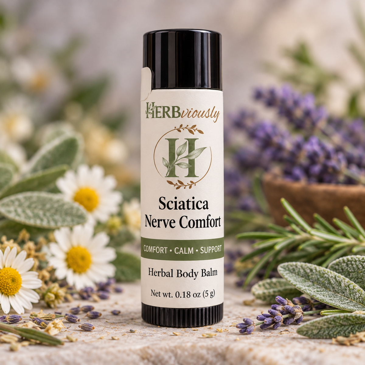 Nerve Comfort (Sciatica) Balm | Botanical Balm for Nerve Comfort